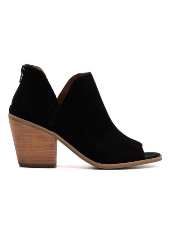 Susina Shoes - Susina Carina Suede Open Toe Booties